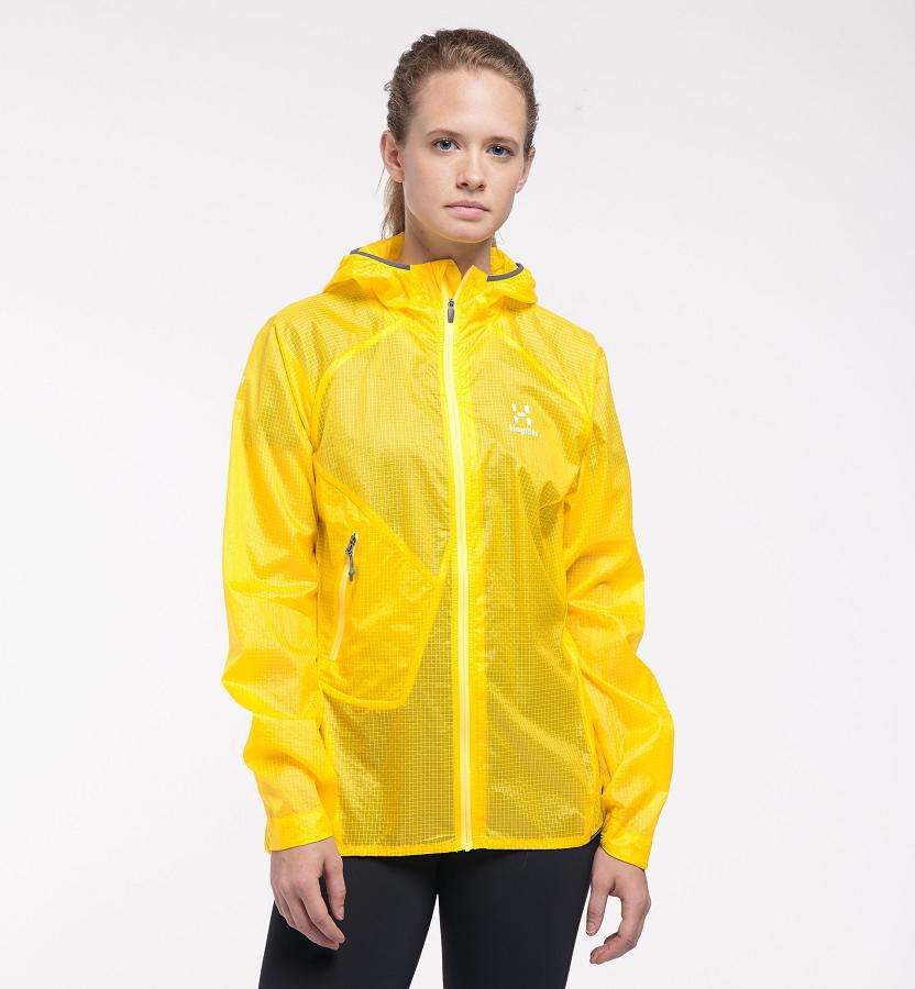 Haglöfs Womens L.I.M Shield Comp Windbreaker Yellow New Zealand 07483EXQG